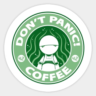 Don't Panic! Coffee Sticker